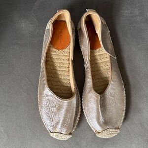 Silver Rag and Bone Espadrille Flats